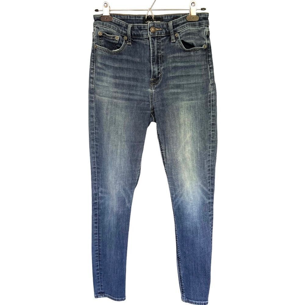 Lucky Brand Bridgette Crop Blue Denim Stretch Skinny Jeans. Pockets. 28. 6.